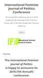 Mobile Screenshot of ifjpconference.net